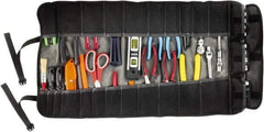 Ergodyne - 25 Pocket Gray Ballistic Polyester Tool Roll - 14-3/4" Wide x 27" Deep x 1" High - A1 Tooling