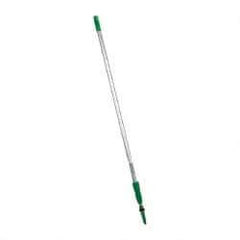 Unger - 144" Long x 1.15" Diam Aluminum Handle for Unger Products - Threaded Connection, Silver, Telescoping - A1 Tooling