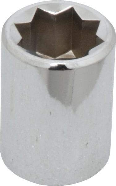 Proto - 5/8", 1/2" Drive, Standard Hand Socket - 8 Points, 1-1/2" OAL, Alloy Steel, Chrome Finish - A1 Tooling