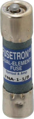 Cooper Bussmann - 250 VAC, 1.13 Amp, Time Delay Pin Indicator Fuse - Fuse Holder Mount, 1-1/2" OAL, 10 at 125 V kA Rating, 13/32" Diam - A1 Tooling