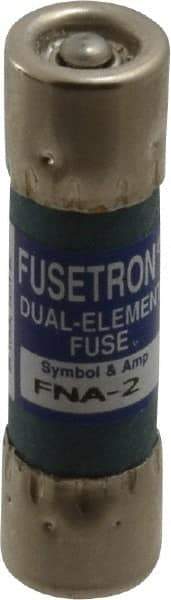 Cooper Bussmann - 250 VAC, 2 Amp, Time Delay Pin Indicator Fuse - Fuse Holder Mount, 1-1/2" OAL, 10 at 125 V kA Rating, 13/32" Diam - A1 Tooling