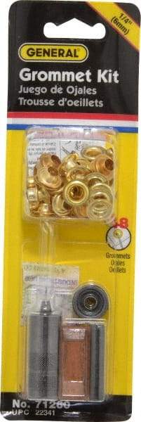 General - 52 Piece Grommet Kit - 1/4" ID - A1 Tooling