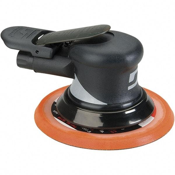 Dynabrade - 12,000 OPM, 18 CFM Air Consumption, Palm Air Orbital Sander - Round Pad, 1/4 NPT Inlet - A1 Tooling