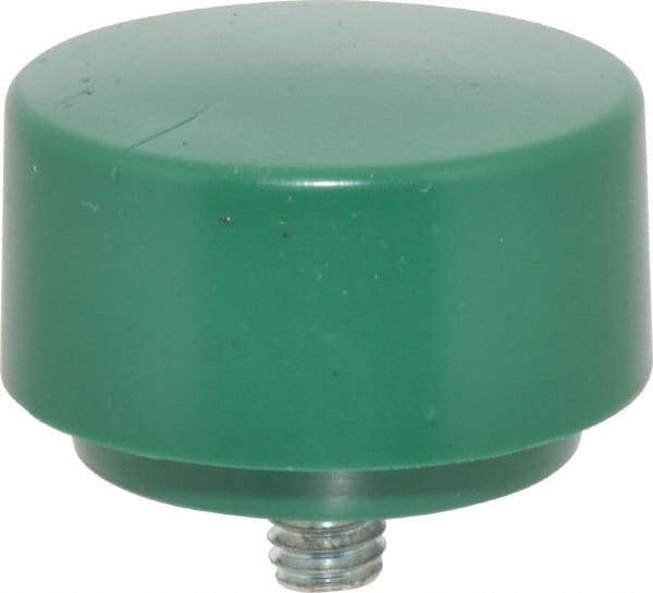 NUPLA - 1-3/4" Face Diam, Grade Tough, Green Soft Face Hammer Tip - 0.7 oz Head, Plastic - A1 Tooling