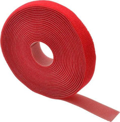 SpeedTech - 15' Long Red Nylon & Polyethylene Hook & Loop Strap - 50 Lb Tensile Strength - A1 Tooling