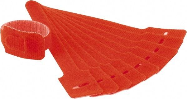 SpeedTech - 6" Long Orange Nylon & Polyethylene Hook & Loop Strap - 40 Lb Tensile Strength - A1 Tooling