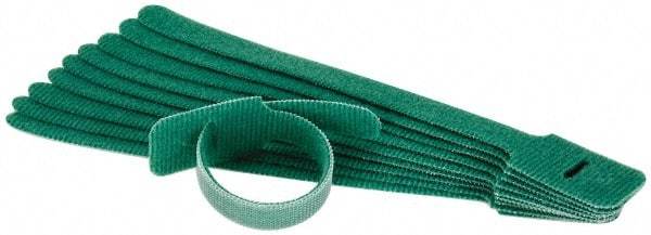 SpeedTech - 8" Long Green Nylon & Polyethylene Hook & Loop Strap - 40 Lb Tensile Strength - A1 Tooling