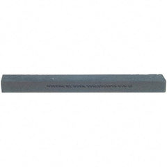 Norton - 10" Long x 1-1/4" Wide x 3/4" Thick, Silicon Carbide Sharpening Stone - Flat, Medium Grade - A1 Tooling