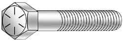 Armor Coat - 3/8-16 UNC, 8" Length Under Head Hex Head Cap Screw - Partially Threaded, Grade 8 Steel, 9/16" Hex - A1 Tooling