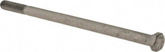 Armor Coat - 3/8-16 UNC, 7" Length Under Head Hex Head Cap Screw - Partially Threaded, Grade 8 Steel, 9/16" Hex - A1 Tooling