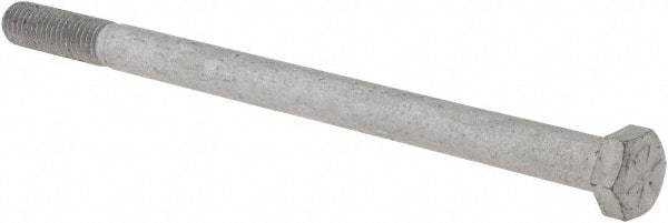 Armor Coat - 1/2-13 UNC, 8" Length Under Head Hex Head Cap Screw - Partially Threaded, Grade 8 Steel, 3/4" Hex - A1 Tooling