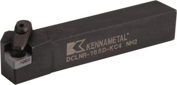 Kennametal - DCLN, Right Hand Cut, 5° Lead Angle, 1" Shank Height x 1" Shank Width, Negative Rake Indexable Turning Toolholder - 6" OAL, CN..54. Insert Compatibility, Series Kenclamp - A1 Tooling