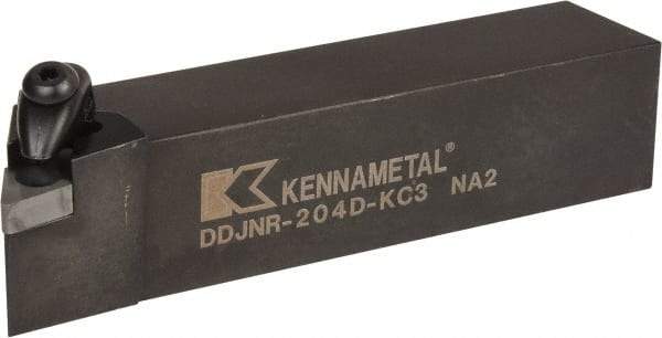 Kennametal - DDJN, Right Hand Cut, 3° Lead Angle, 1-1/4" Shank Height x 1-1/4" Shank Width, Negative Rake Indexable Turning Toolholder - 6" OAL, DN..43. Insert Compatibility, Series Kenclamp - A1 Tooling