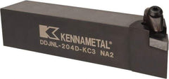 Kennametal - DDJN, Left Hand Cut, 3° Lead Angle, 1-1/4" Shank Height x 1-1/4" Shank Width, Negative Rake Indexable Turning Toolholder - 6" OAL, DN..43. Insert Compatibility, Series Kenclamp - A1 Tooling