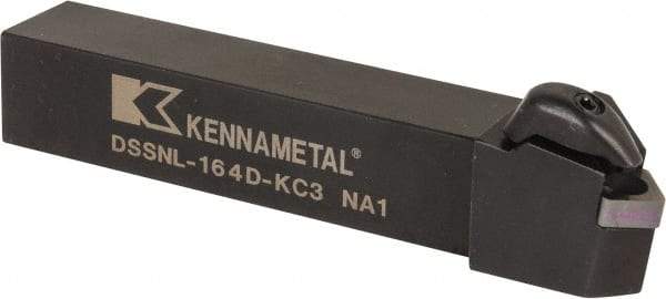 Kennametal - DSSN, Left Hand Cut, 45° Lead Angle, 1" Shank Height x 1" Shank Width, Negative Rake Indexable Turning Toolholder - 6" OAL, SN..43. Insert Compatibility, Series Kenclamp - A1 Tooling