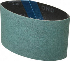 Dynabrade - 3" Wide x 10-11/16" OAL, 80 Grit, Zirconia Alumina Abrasive Belt - Zirconia Alumina, Medium, Coated - A1 Tooling