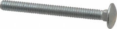 Value Collection - 1/4-20 UNC 2-1/2" Length Under Head, Standard Square Neck, Carriage Bolt - Grade 5 Steel, Zinc-Plated Finish - A1 Tooling