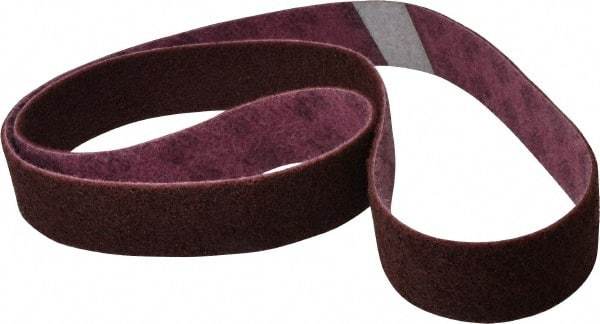 3M - 2" Wide x 72" OAL, Aluminum Oxide Abrasive Belt - Aluminum Oxide, Medium, Nonwoven, Series SC-BL - A1 Tooling