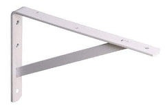 Knape & Vogt - 1,000 Lb Capacity, White Finish, L-Bracket - 20" Long, 13.1" High - A1 Tooling