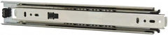 Knape & Vogt - 12" Slide Length, 12" Travel Length, Steel Precision Drawer Slide - 1/2" Wide, 1-13/16" High, 100 Lb Capacity at Full Extension, Chrome Finish - A1 Tooling