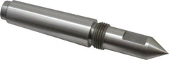 Riten - 3/4" Head Diam, Steel Long Point Solid Dead Center - 3MT Morse Taper, 3/4" Point Diam, 2" Point Length, 2-7/16" OAL - A1 Tooling