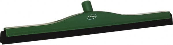 Vikan - 24" Foam Rubber Blade Bench Squeegee - Double Edge, Green, Plastic Holder - A1 Tooling