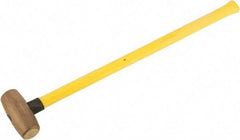 American Hammer - 8 Lb Head Nonsparking Hammer - 33" OAL, 30-1/2" Long Fiberglass Handle - A1 Tooling