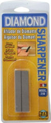 Eze Lap - 3" Long x 1" Wide x 1/4" Thick, Diam ond Sharpening Stone - Flat, 400 Grit, Medium Grade - A1 Tooling