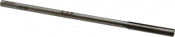 Made in USA - 0.265" Carbide-Tipped 4 Flute Chucking Reamer - Straight Flute, 15/64" Straight Shank, 1-1/2" Flute Length, 6" OAL - A1 Tooling