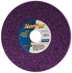 Norton - 7" Diam x 1-1/4" Hole x 1/2" Thick, G Hardness, 60 Grit Surface Grinding Wheel - Ceramic, Type 1, Medium Grade, 3,600 Max RPM, Vitrified Bond, No Recess - A1 Tooling