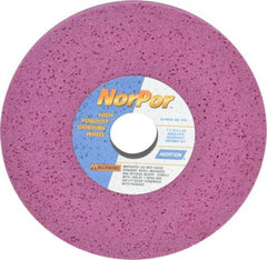 Norton - 7" Diam x 1-1/4" Hole x 1/2" Thick, H Hardness, 60 Grit Surface Grinding Wheel - Aluminum Oxide, Type 1, Medium Grade, 3,600 Max RPM, Vitrified Bond, No Recess - A1 Tooling