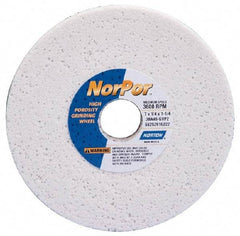 Norton - 14" Diam x 5" Hole x 2" Thick, H Hardness, 46 Grit Surface Grinding Wheel - Aluminum Oxide, Type 5, Coarse Grade, 2,320 Max RPM, Vitrified Bond, One-Side Recess - A1 Tooling