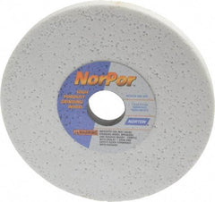 Norton - 7" Diam x 1-1/4" Hole x 1/2" Thick, H Hardness, 60 Grit Surface Grinding Wheel - Aluminum Oxide, Type 1, Medium Grade, 3,600 Max RPM, Vitrified Bond, No Recess - A1 Tooling