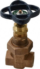 NIBCO - 1/4" Pipe, Class 300, Threaded Bronze Alloy Solid Wedge Stem Gate Valve - 600 WOG, 300 WSP, Union Bonnet - A1 Tooling