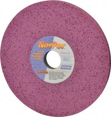 Norton - 8" Diam x 1-1/4" Hole x 1/2" Thick, H Hardness, 60 Grit Surface Grinding Wheel - Aluminum Oxide, Type 1, Medium Grade, 3,600 Max RPM, Vitrified Bond, No Recess - A1 Tooling