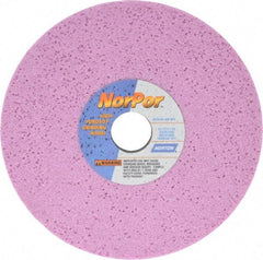 Norton - 8" Diam x 1-1/4" Hole x 1/2" Thick, H Hardness, 46 Grit Surface Grinding Wheel - Aluminum Oxide, Type 1, Coarse Grade, 3,600 Max RPM, Vitrified Bond, No Recess - A1 Tooling