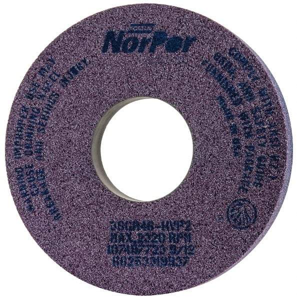 Norton - 14" Diam x 5" Hole x 2" Thick, H Hardness, 46 Grit Surface Grinding Wheel - Ceramic, Type 5, Coarse Grade, 2,320 Max RPM, Vitrified Bond, One-Side Recess - A1 Tooling