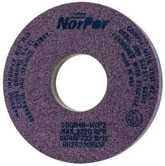 Norton - 14" Diam x 5" Hole x 2" Thick, H Hardness, 46 Grit Surface Grinding Wheel - Ceramic, Type 5, Coarse Grade, 2,320 Max RPM, Vitrified Bond, One-Side Recess - A1 Tooling