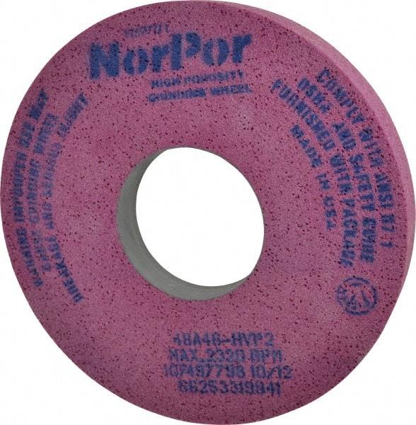 Norton - 14" Diam x 5" Hole x 2" Thick, H Hardness, 46 Grit Surface Grinding Wheel - Aluminum Oxide, Type 5, Coarse Grade, 2,320 Max RPM, Vitrified Bond, One-Side Recess - A1 Tooling