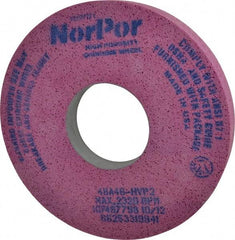 Norton - 14" Diam x 5" Hole x 2" Thick, H Hardness, 46 Grit Surface Grinding Wheel - Aluminum Oxide, Type 5, Coarse Grade, 2,320 Max RPM, Vitrified Bond, One-Side Recess - A1 Tooling