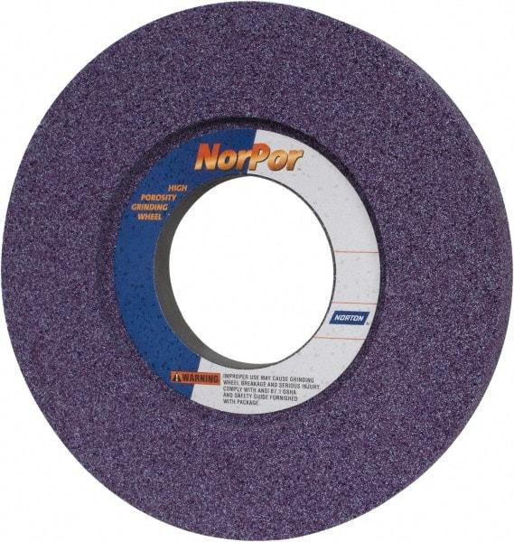 Norton - 14" Diam x 5" Hole x 1-1/2" Thick, H Hardness, 46 Grit Surface Grinding Wheel - Ceramic, Type 5, Coarse Grade, 2,320 Max RPM, Vitrified Bond, One-Side Recess - A1 Tooling