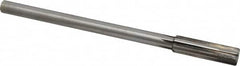 Made in USA - 0.564" Carbide-Tipped 6 Flute Chucking Reamer - Straight Flute, 7/16" Straight Shank, 2" Flute Length, 8" OAL - A1 Tooling