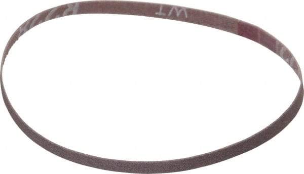 Norton - 1/4" Wide x 12" OAL, 180 Grit, Aluminum Oxide Abrasive Belt - Aluminum Oxide, Very Fine, Coated, Series R228 - A1 Tooling