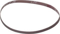 Norton - 1/4" Wide x 12" OAL, 180 Grit, Aluminum Oxide Abrasive Belt - Aluminum Oxide, Very Fine, Coated, Series R228 - A1 Tooling