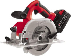 Milwaukee Tool - 28 Volt, 6-1/2" Blade, Cordless Circular Saw - 4,200 RPM, 2 Lithium-Ion Batteries Included - A1 Tooling