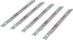 Milwaukee Tool - 3-5/8" Long, 14 Teeth per Inch, Bi-Metal Jig Saw Blade - Toothed Edge, 0.2813" Wide x 0.047" Thick, U-Shank - A1 Tooling