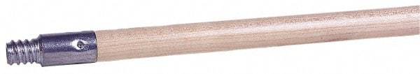 Weiler - 60 x 15/16" Wood Handle for Floor Brushes & Garage Brushes - Threaded Connection, Tan - A1 Tooling