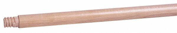 Weiler - 60 x 1-1/8" Wood Handle for Floor Brushes & Garage Brushes - Threaded Connection, Tan - A1 Tooling