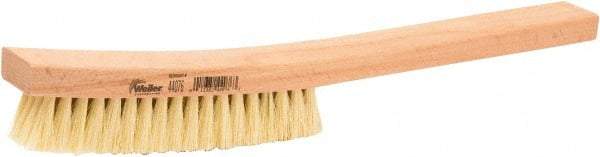 Weiler - 4 Rows x 18 Columns Tampico Plater Brush - 5-1/4" Brush Length, 13" OAL, 1" Trim Length, Wood Shoe Handle - A1 Tooling