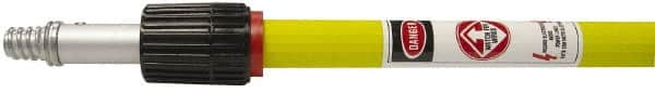 Weiler - 72 to 144" Long x 7/8" Diam Metal Handle for Vehicle Wash Brushes, Wall Brushes & Window Brushes - Yellow, Telescoping - A1 Tooling